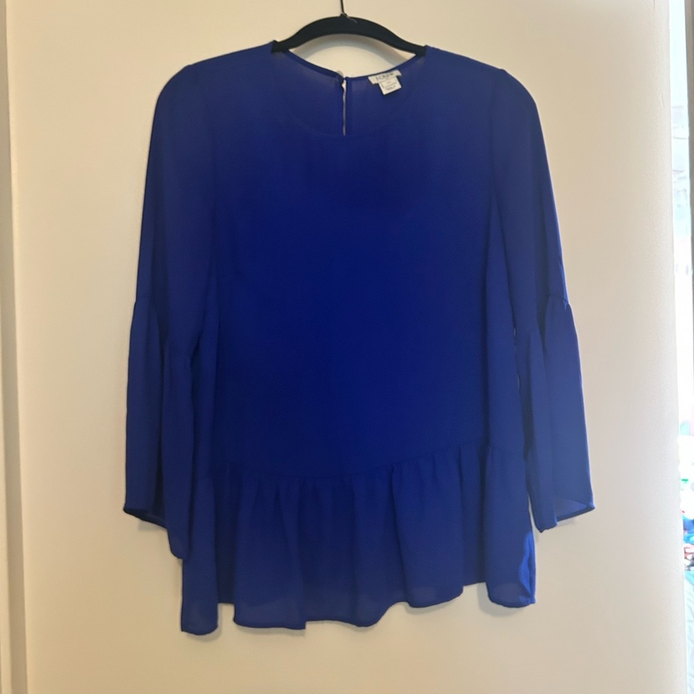 J. Crew Factory Royal Blue Blouse